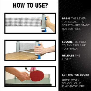 【Discount Today】RETRACTABLE TABLE TENNIS NET