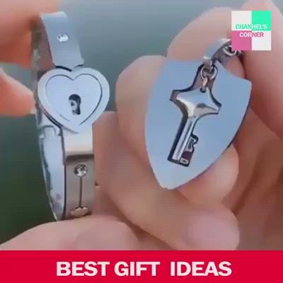 JUST TODAY MAKE IT TAKE 55%OFF!!! 🔥🔥🔥HEART LOCK BRACELET & KEY NECKLACE (Couple)